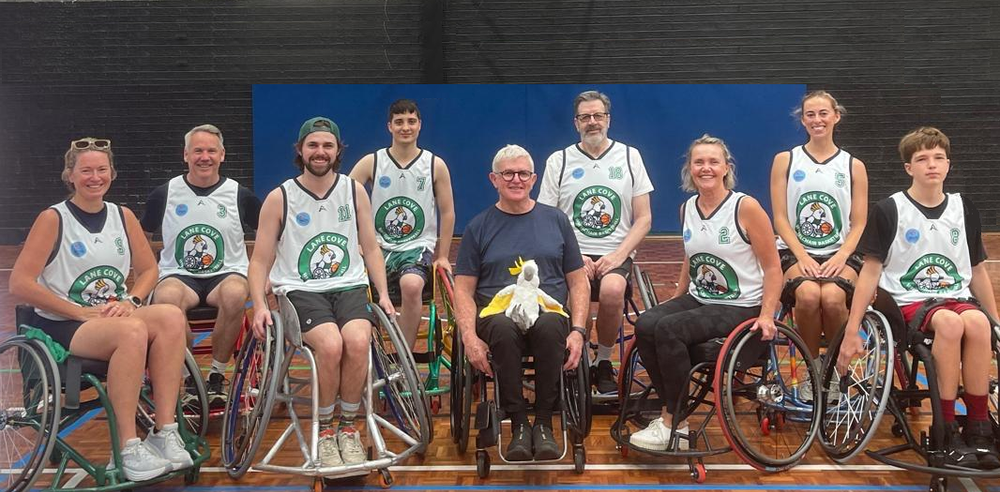 lane cove cockatoos wheelchair baskebtall team